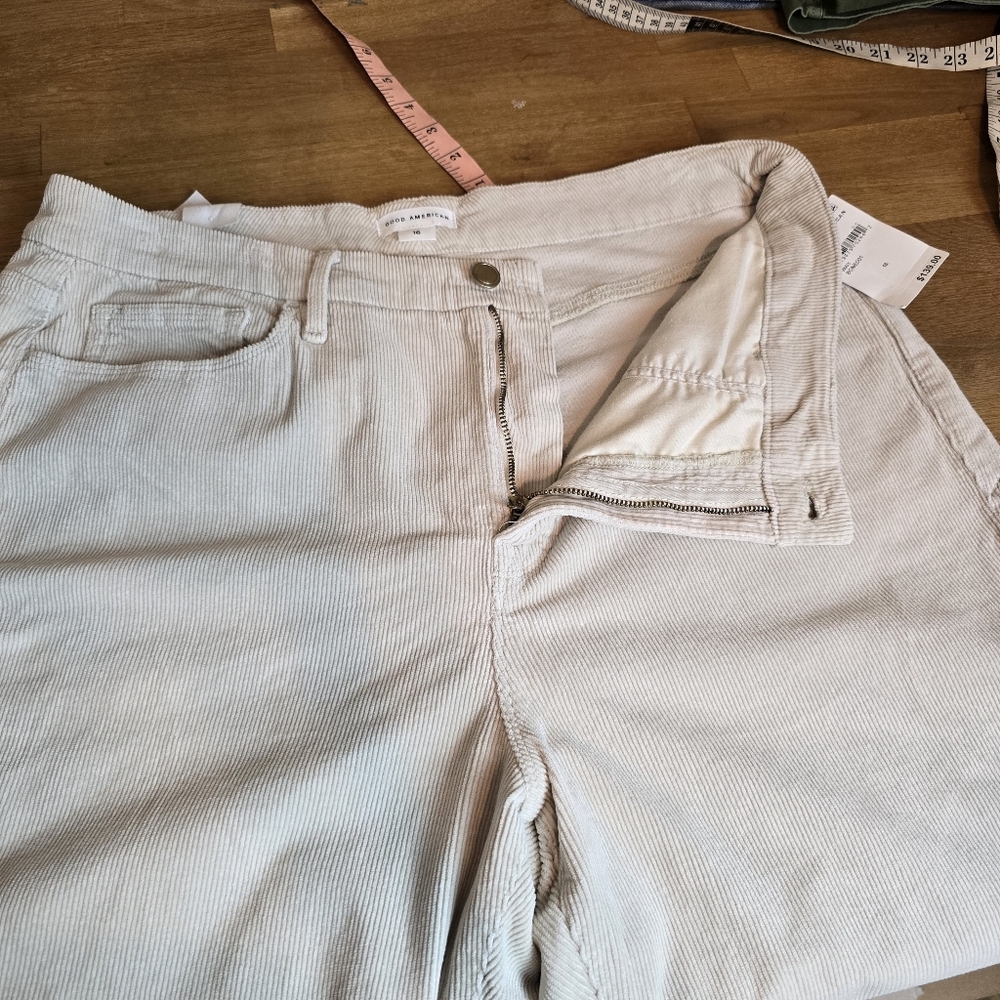 Good American Good Classic Bootcut Corduroy Pants 16×32 - Picture 8 of 16